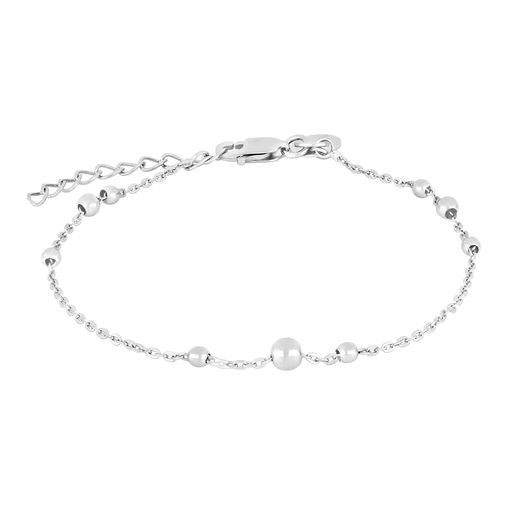 BEAD52 ankelkæde i sølv fra Nordahl Jewellery 23–27 cm